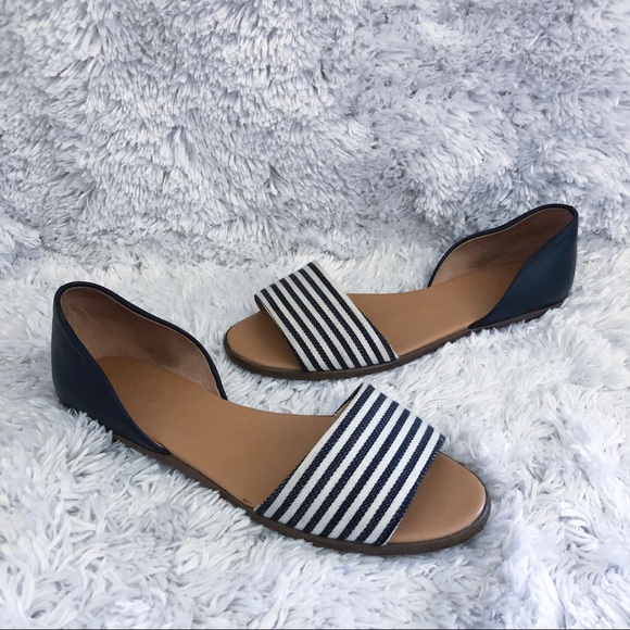 J. Crew Shoes - j. crew | morgan striped peep toe d'orsay 8